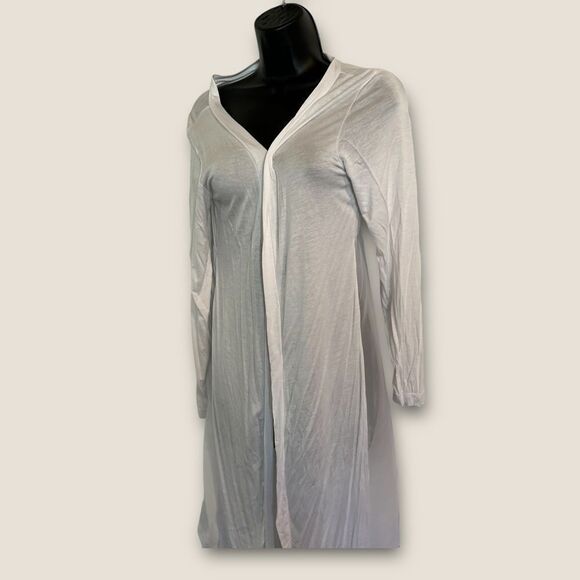 Long White cardigan size Small, light weight NWOT - Picture 2 of 6